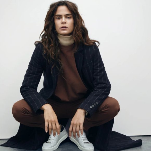 Zara Combination Sweatshirt Chocolate Brown S - Picture 6 of 6